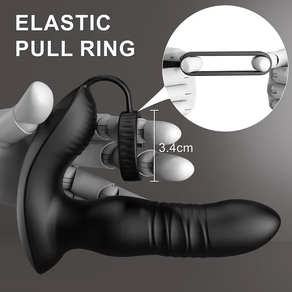 plug anal silicona negro vibrador
