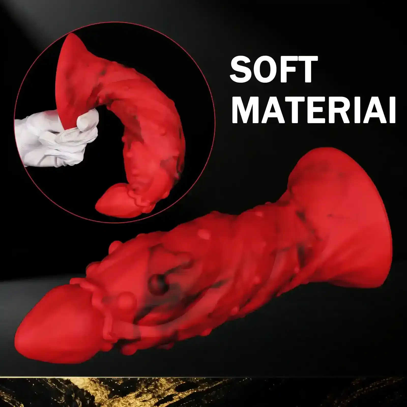 plug anal silicona nudos ventosa suave