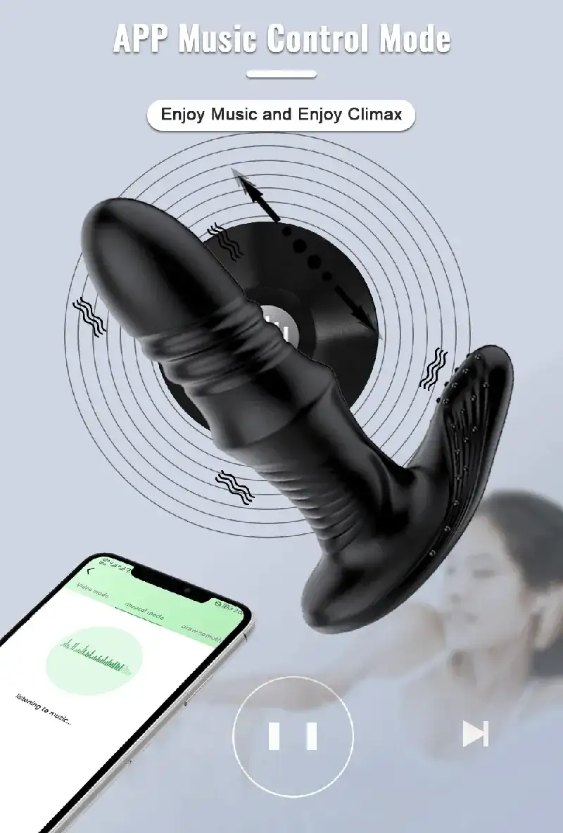 plug anal silicona para control remoto