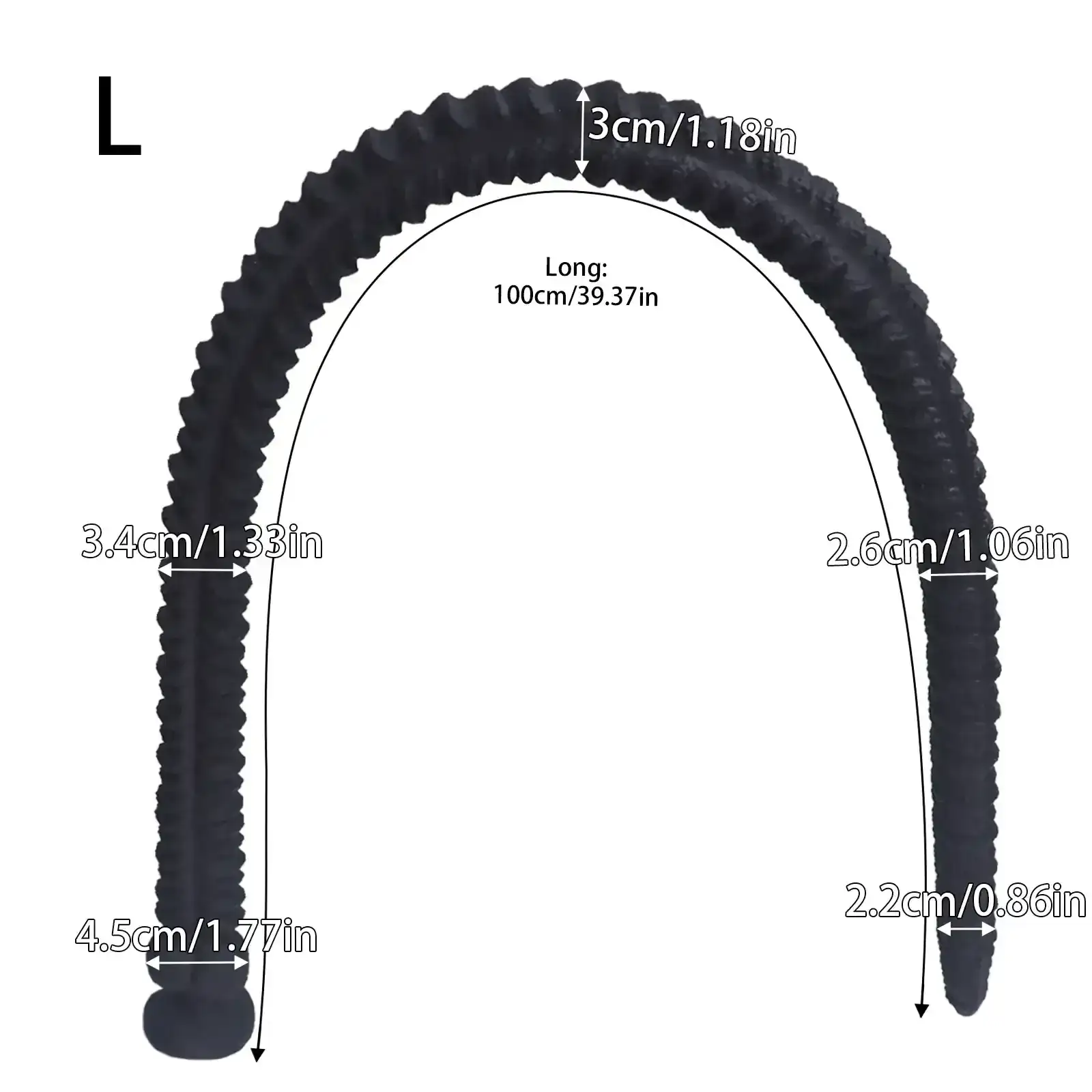 plug anal silicona suave texturizado