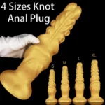 plug anal tentáculos silicona con nudo detallado