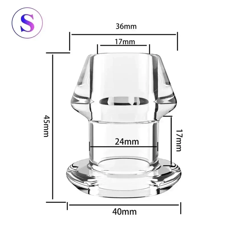 plug anal transparente para enema