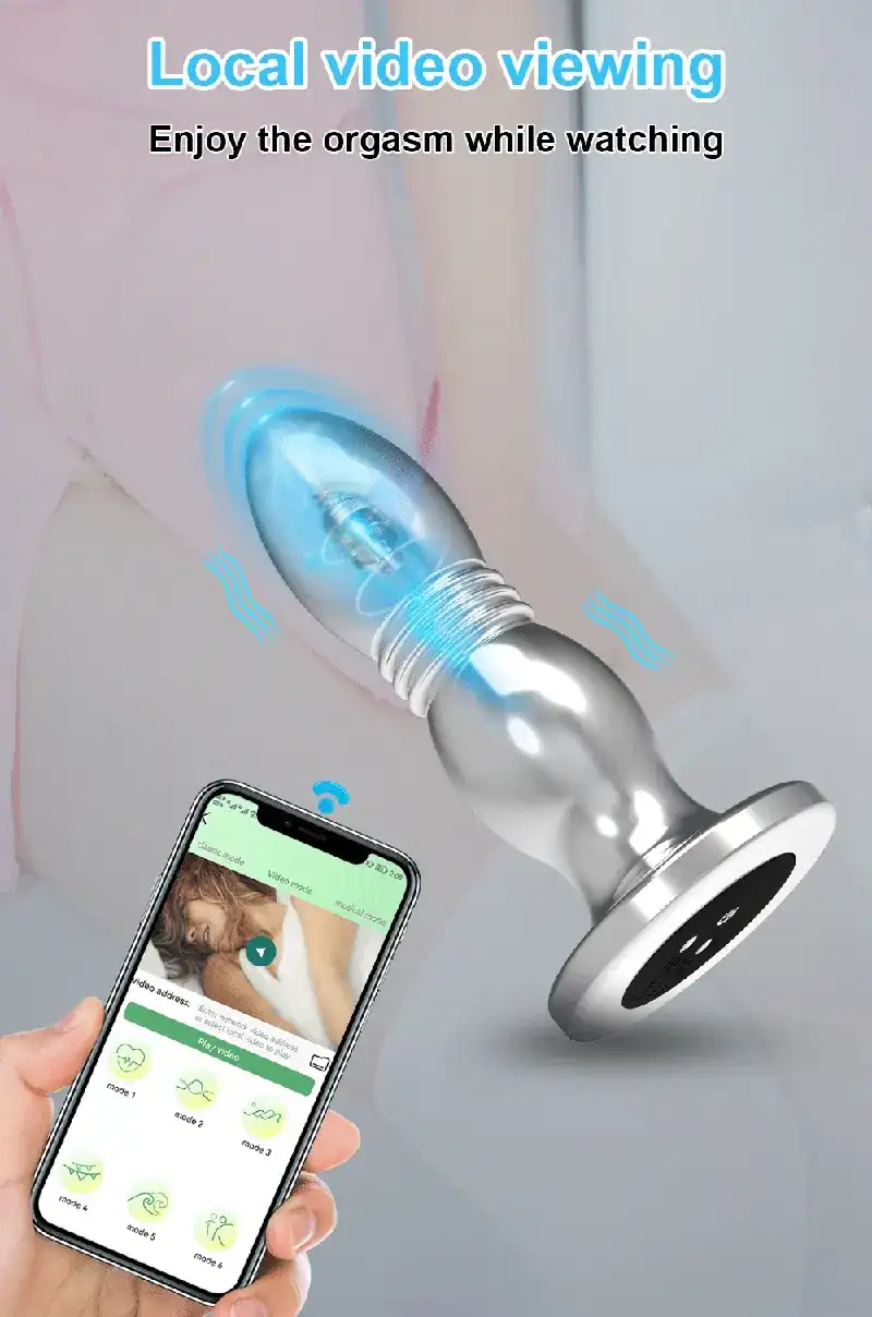 plug anal vibratorio acero inoxidable