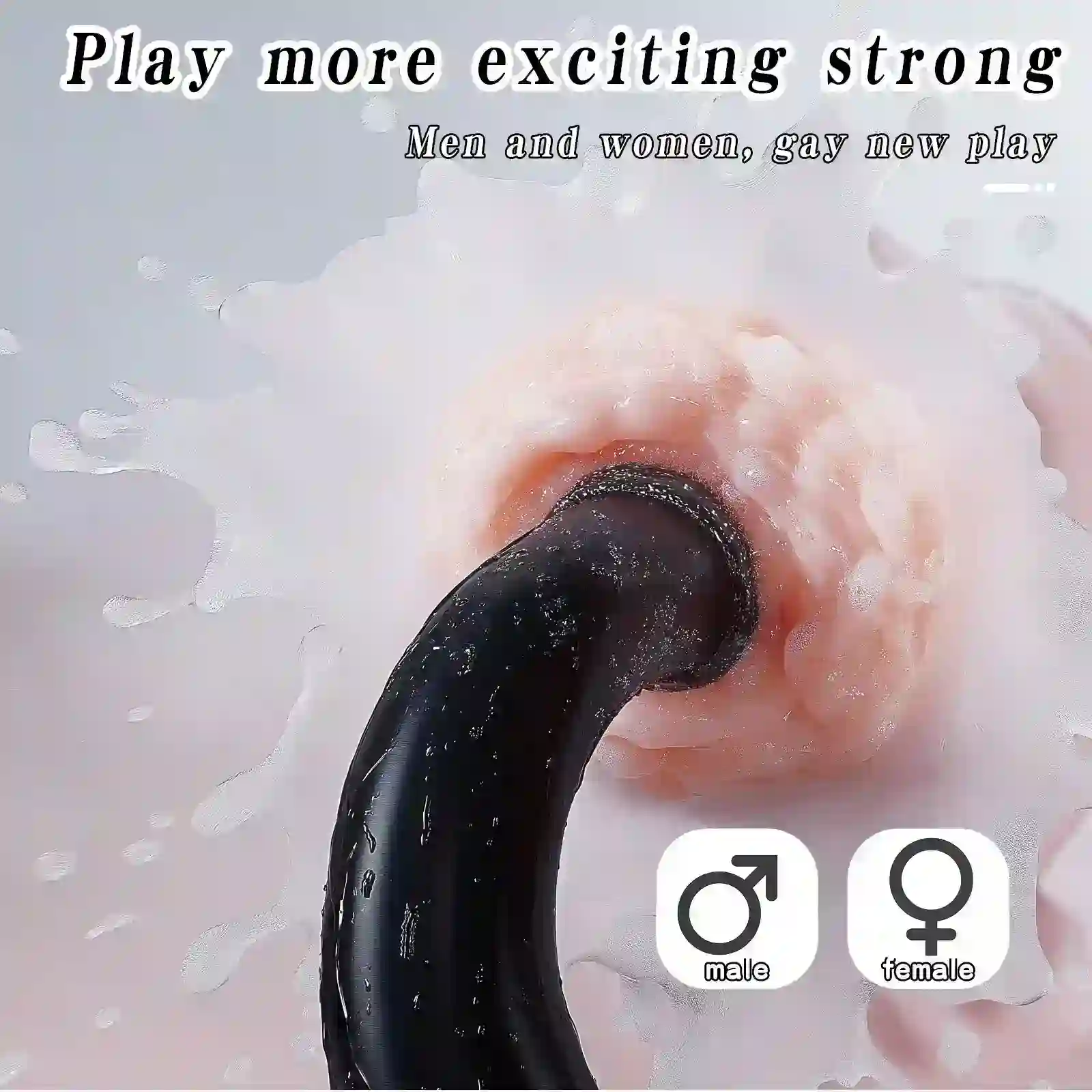 plugs anales huecos silicona con jeringa