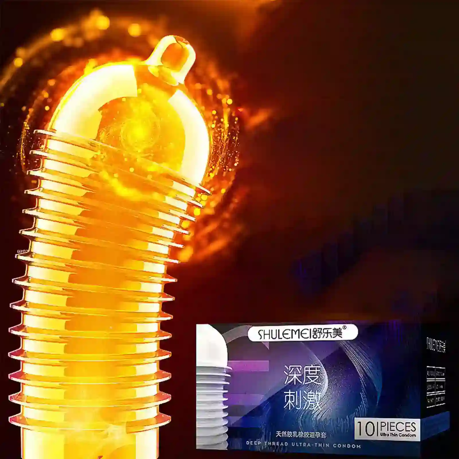 preservativo acanalado diseno de ondas