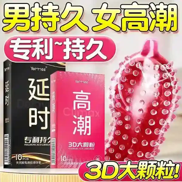 preservativo retardante con picos estimulantes