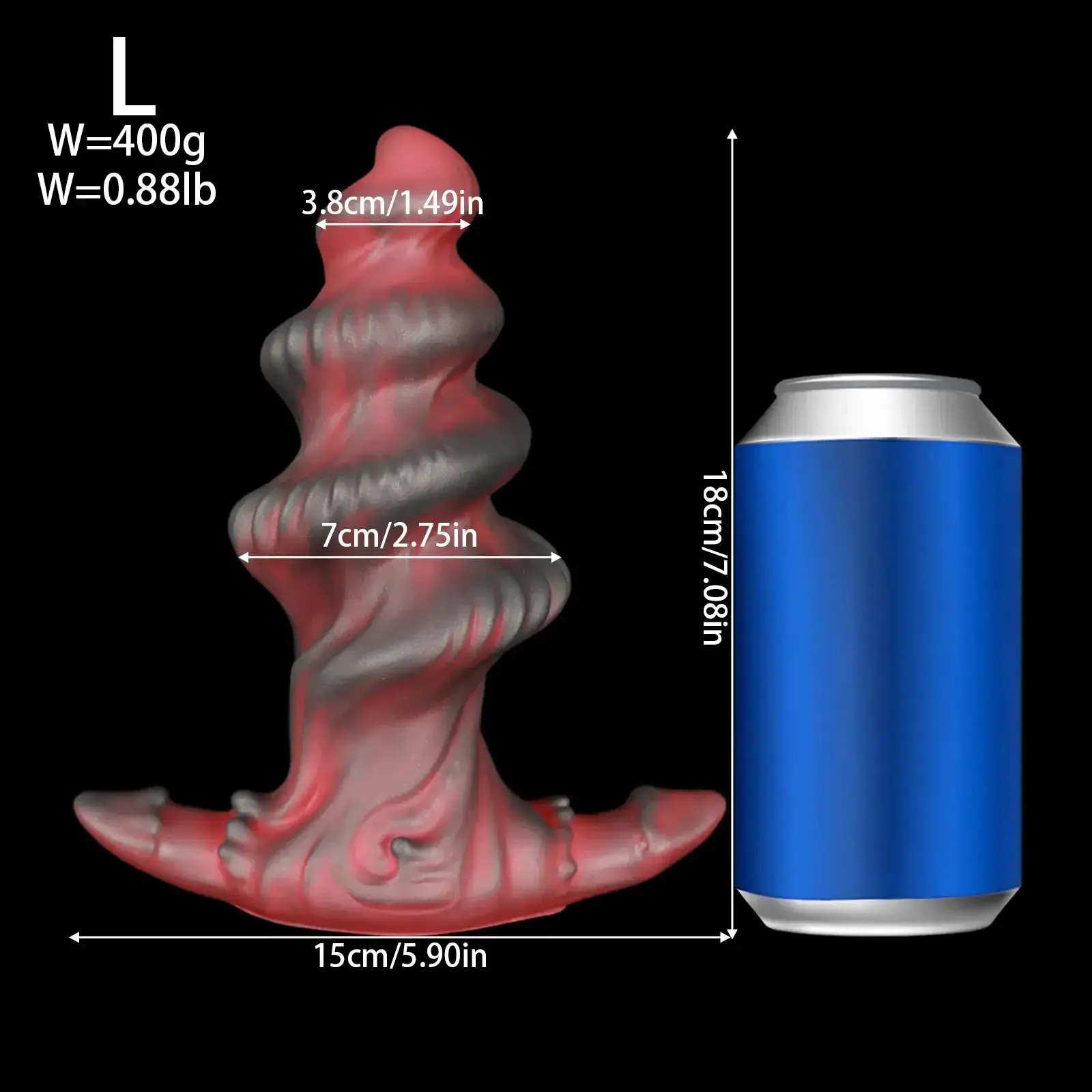 sextoy anal espiral grande cuerpo seguro