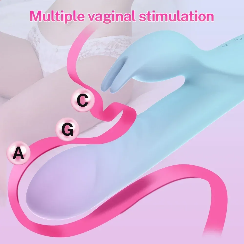 sextoy conejo punto g silicona impermeable