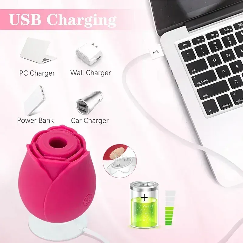 sextoy pezon rosa silicona grado alimenticio