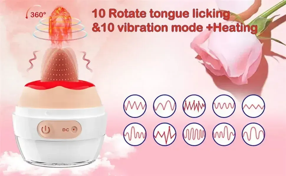 sextoy rosa silicona lengua empuje