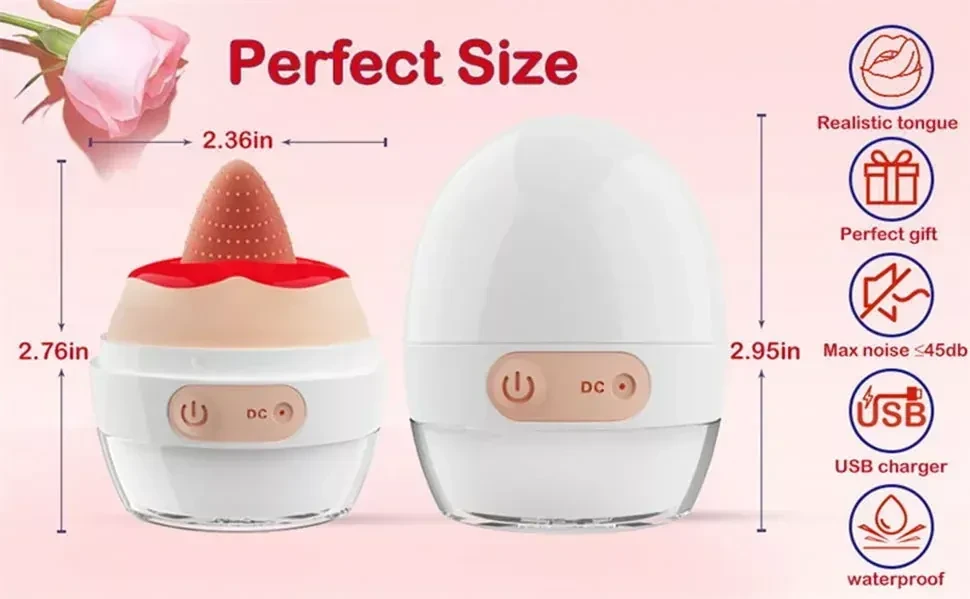 sextoy silicona lengua empuje impermeable