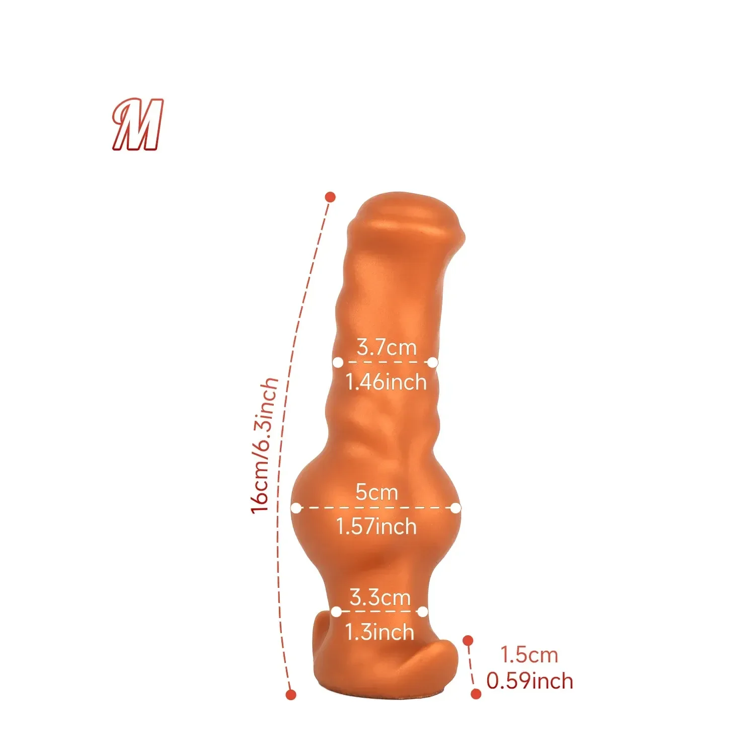 silicona flexible plug anal cola lobo