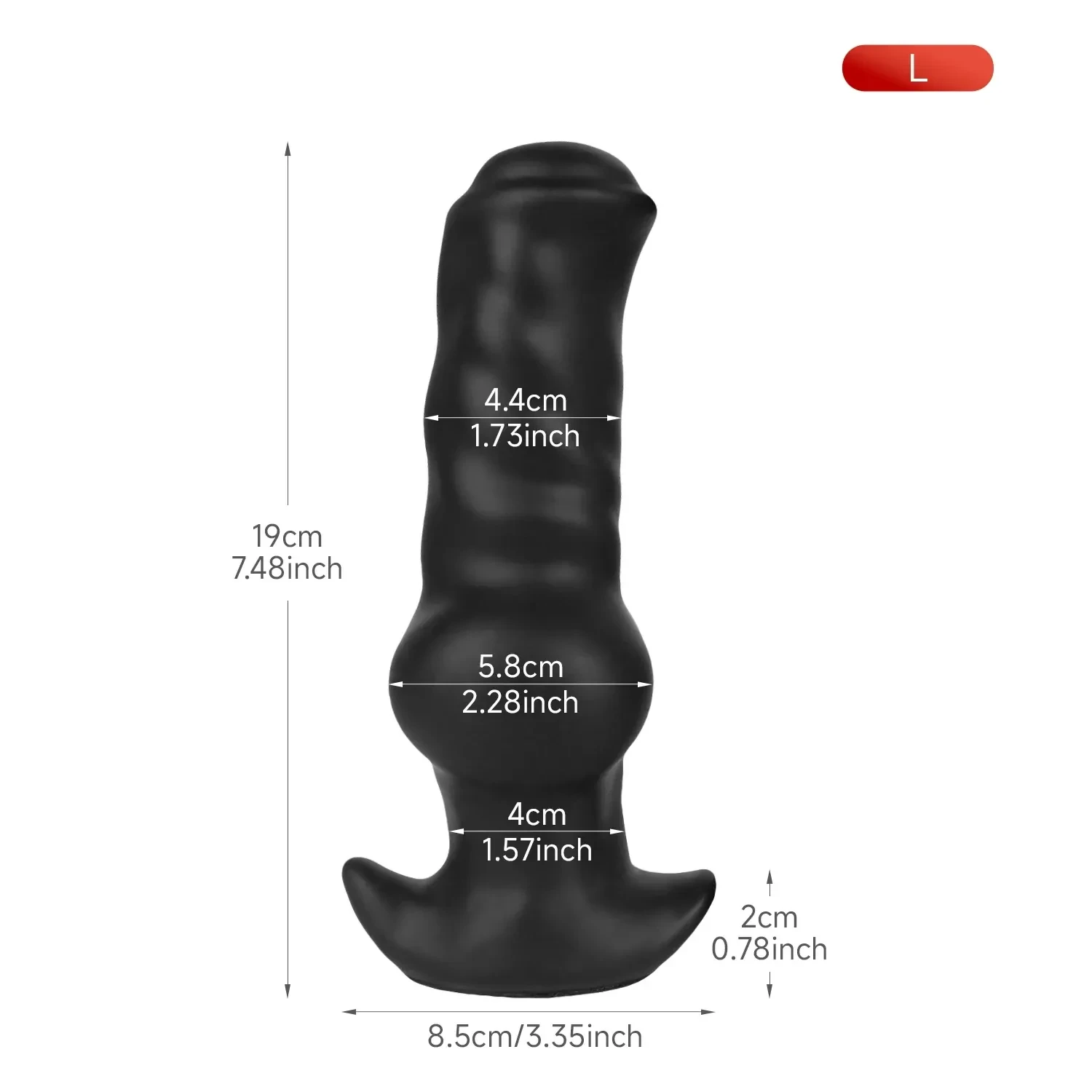 simulador anal cola de animal silicona