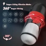 stroker de silicona suave con succión interna