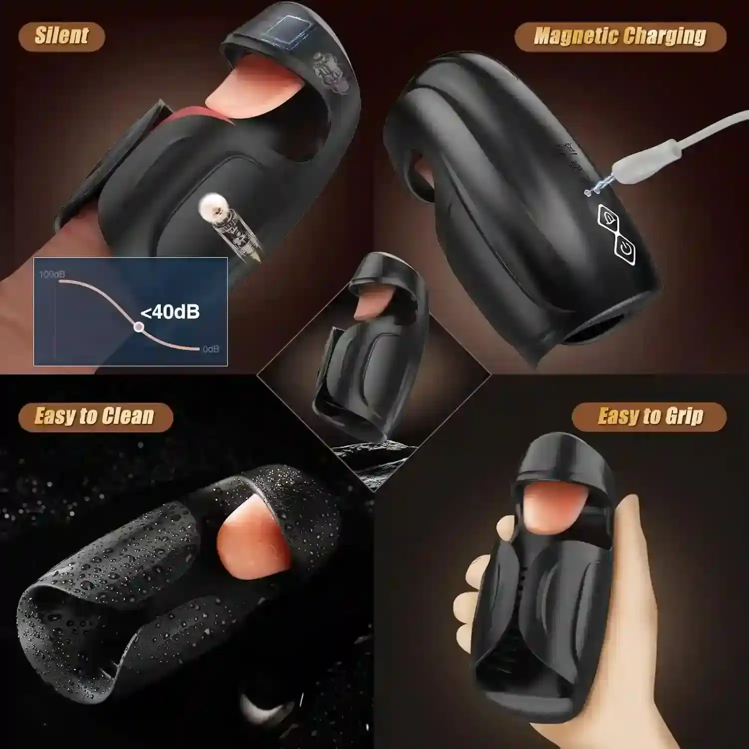 stroker masculino con lengua estimulante