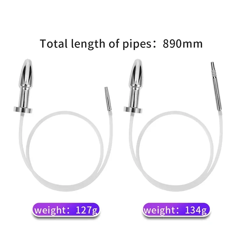 tapon anal acero inoxidable con manguera