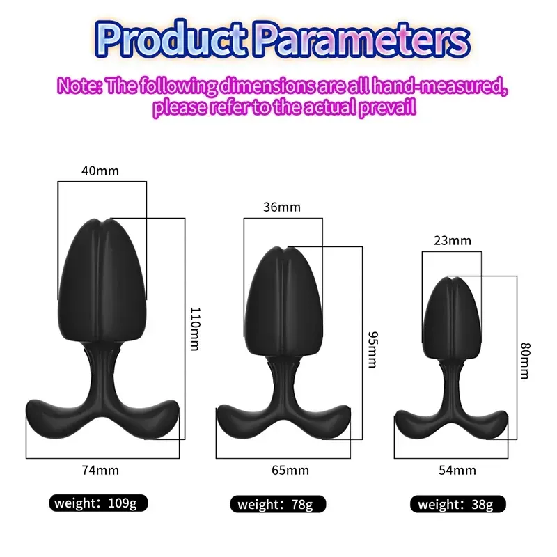 tapon anal con textura silicona negro