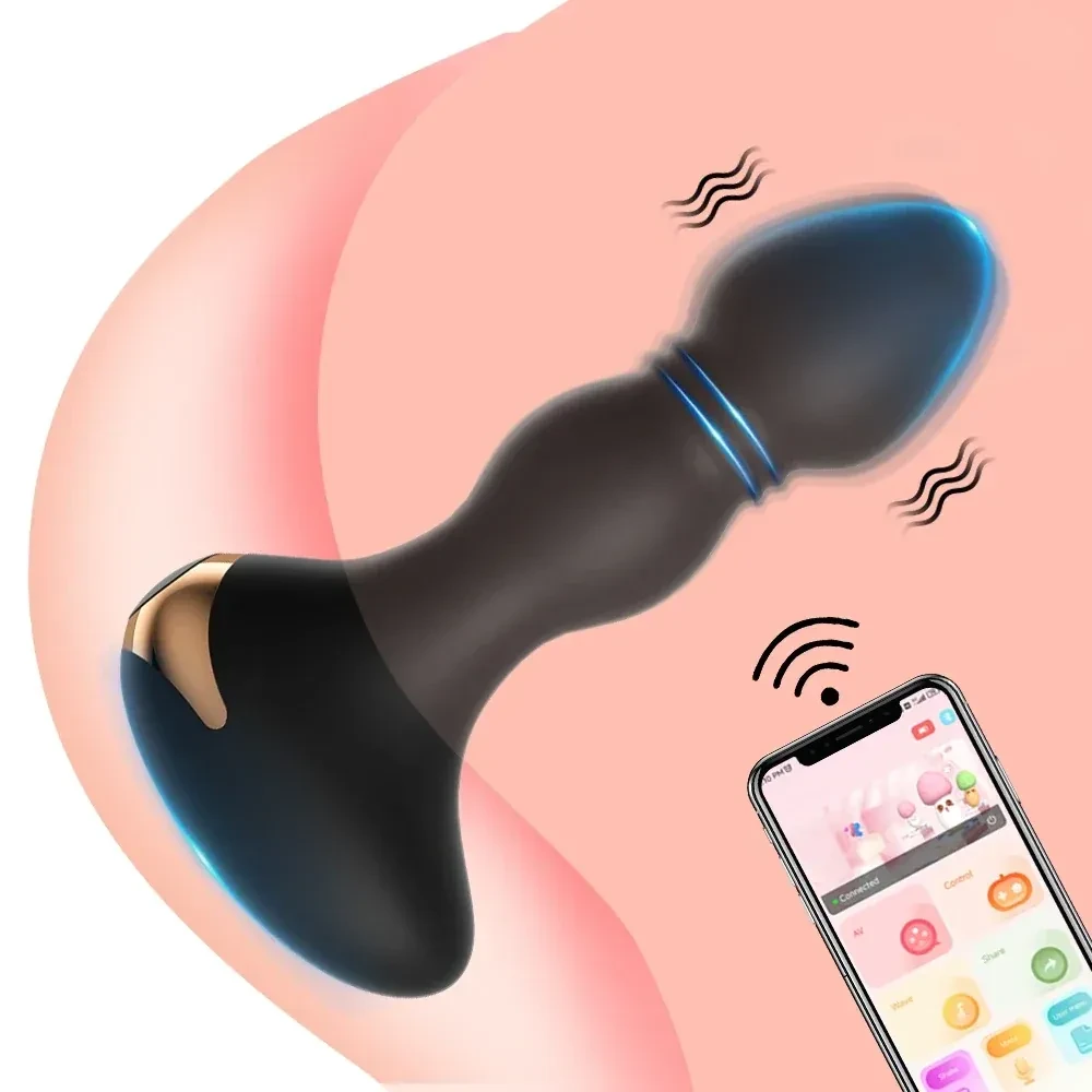 tapon anal con vibracion app modos control