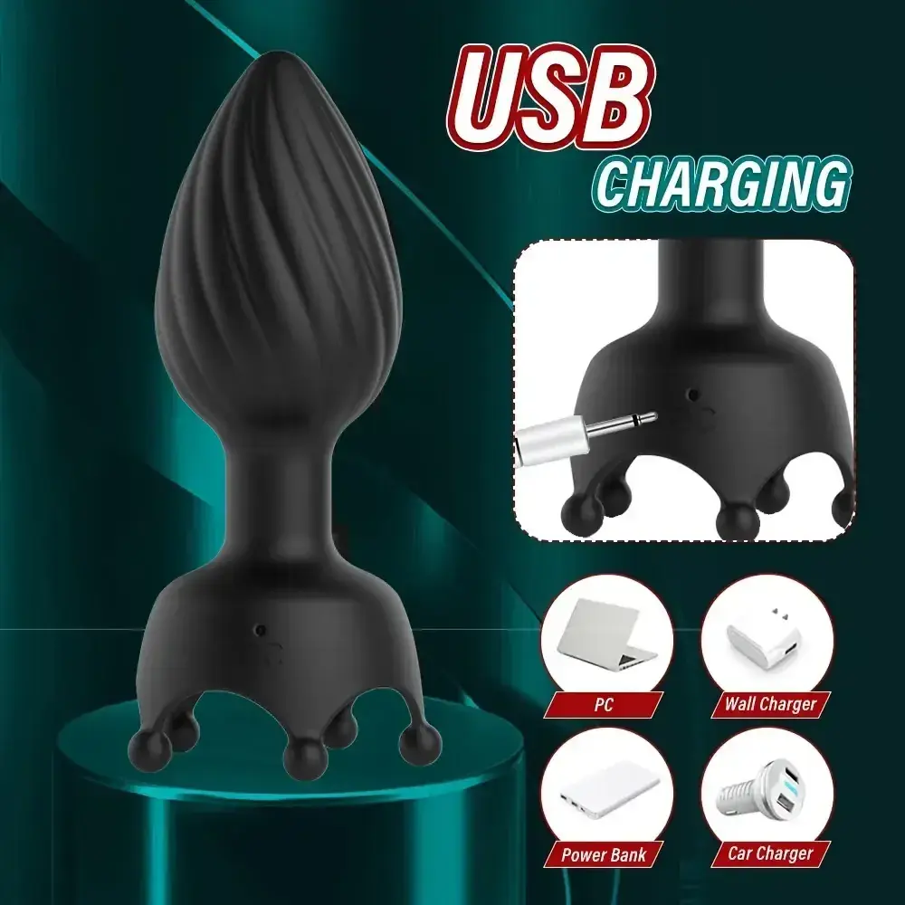 tapon anal curvo silicona usb