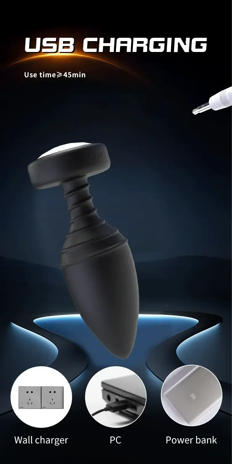 tapon anal de silicona impermeable silencioso
