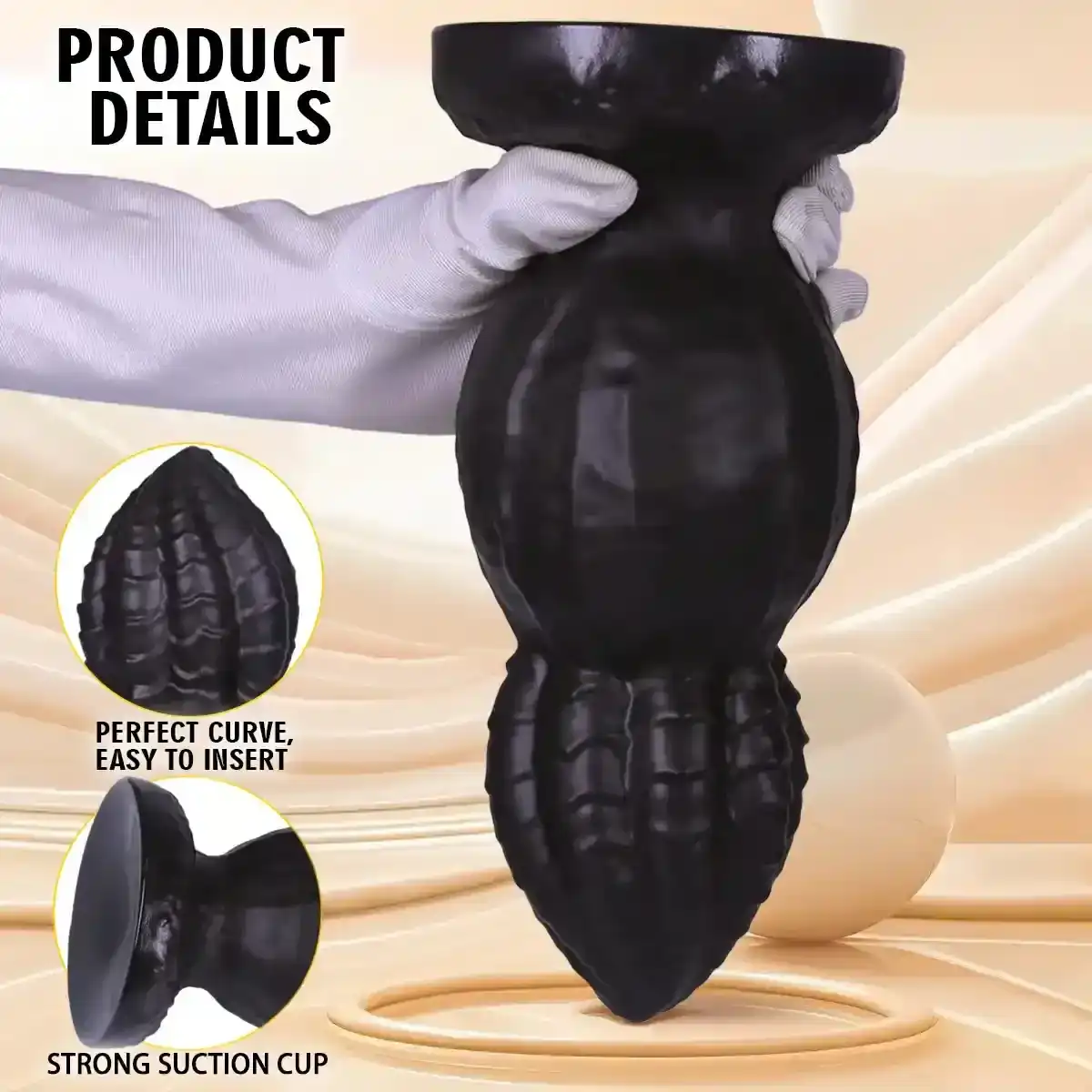 tapon anal goma negra prostatico hombre