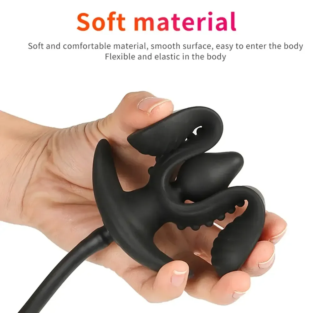 tapon anal inflable de silicona