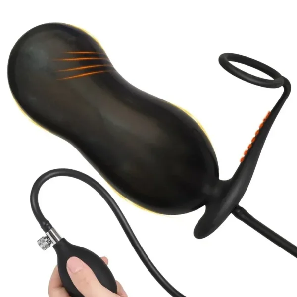 tapón anal inflable de silicona premium