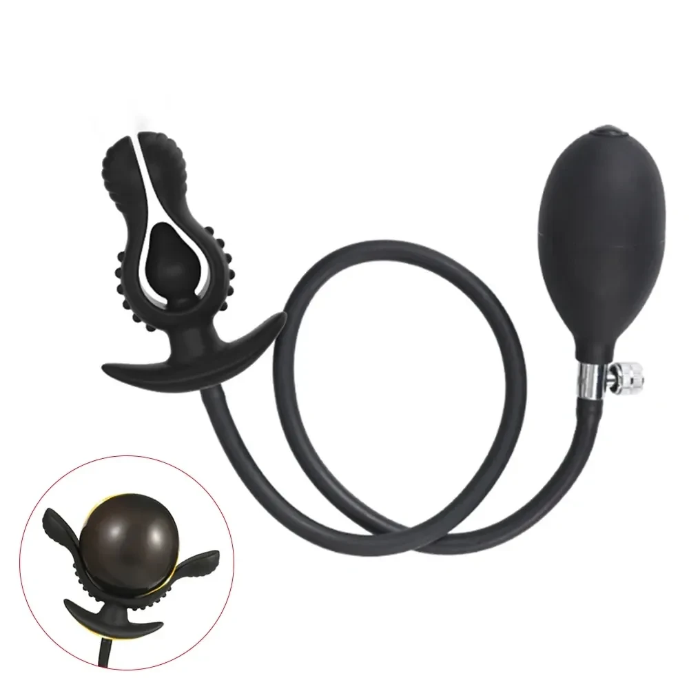 tapon anal inflable suave y seguro
