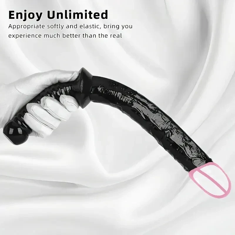tapón anal pvc negro curvado para hombre