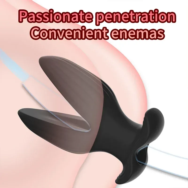 tapon anal silicona hueco curvo