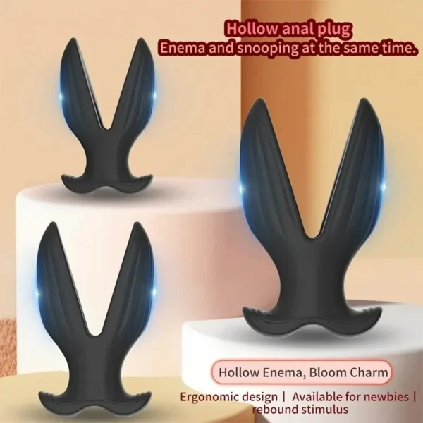tapón anal silicona hueco para placer