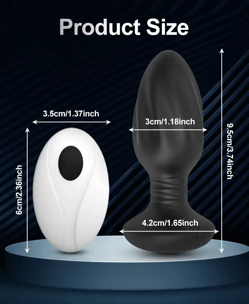 tapon anal silicona medica impermeable