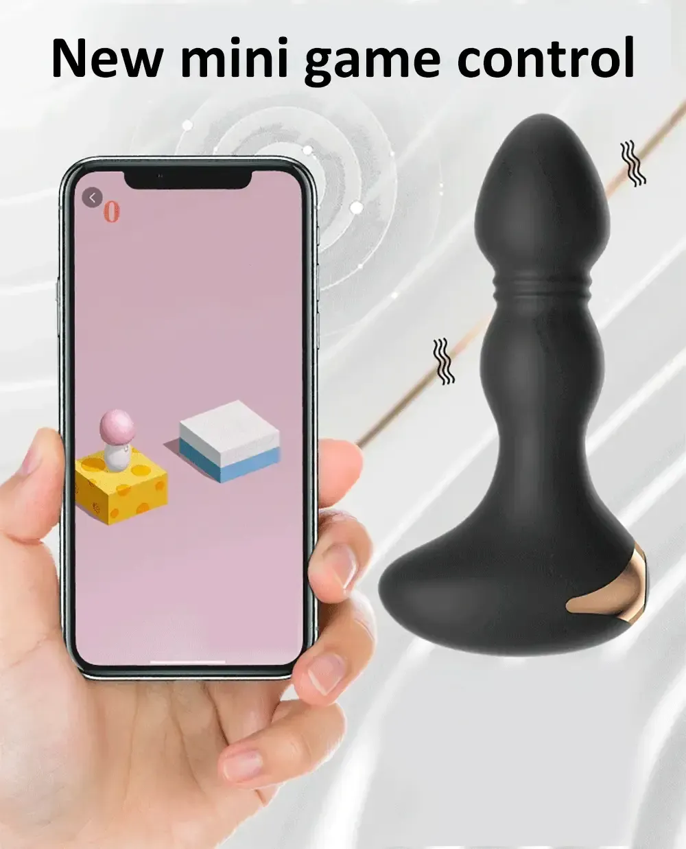 tapon anal vibratorio app control juego video