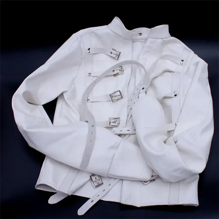 tobilleras cuero blanco sumision bdsm