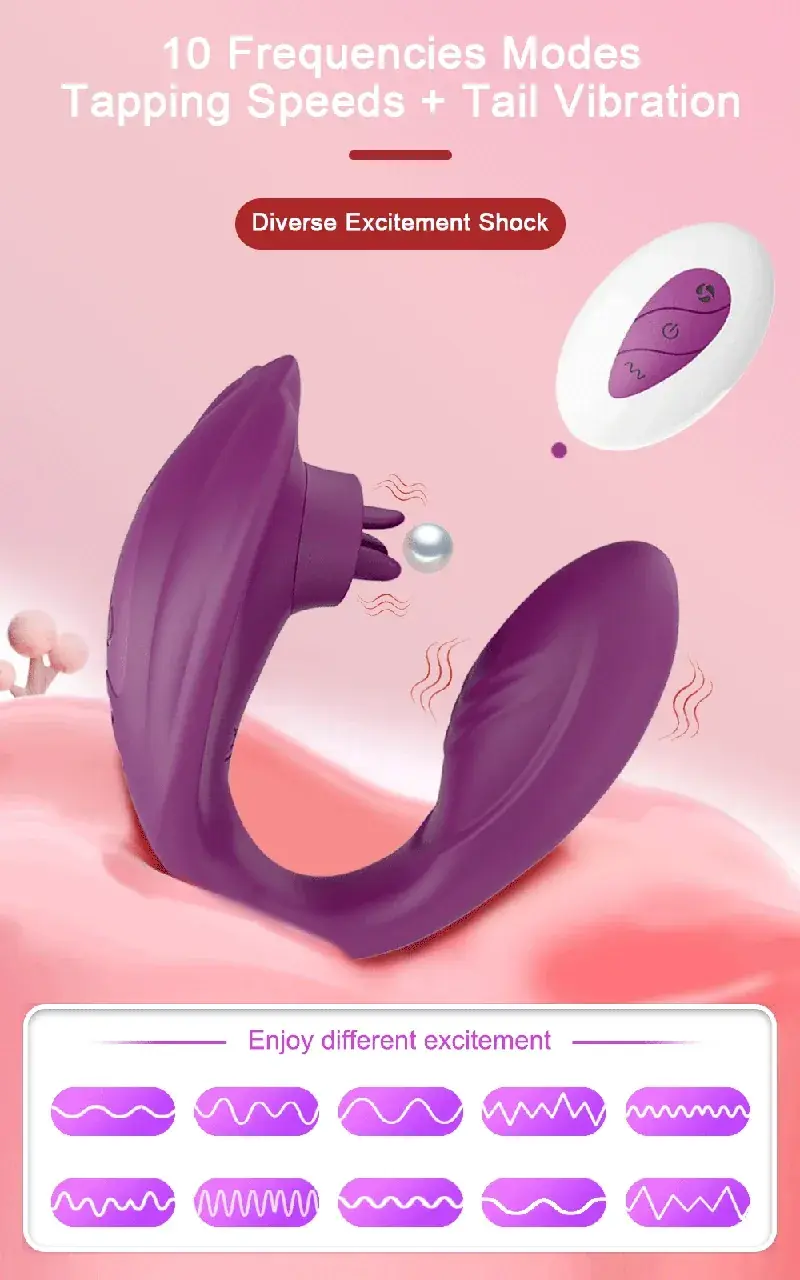 vibrador 10 modos silicona medica impermeable