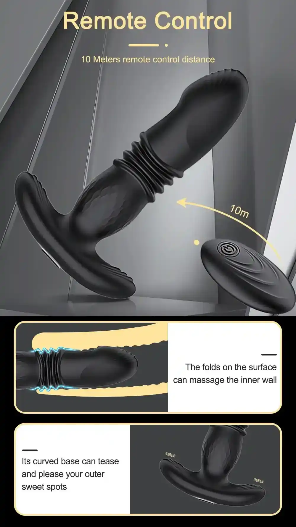 vibrador anal hombres diseno ergonomico