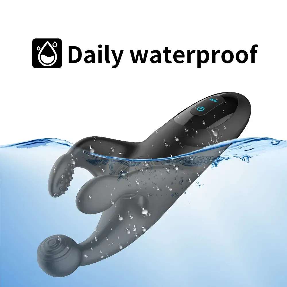 vibrador anal negro ergonomico