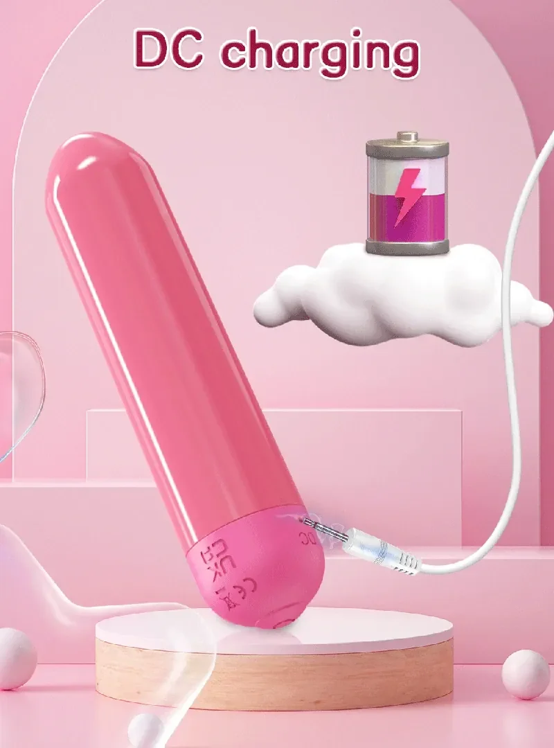 vibrador bala silicona suave rosa