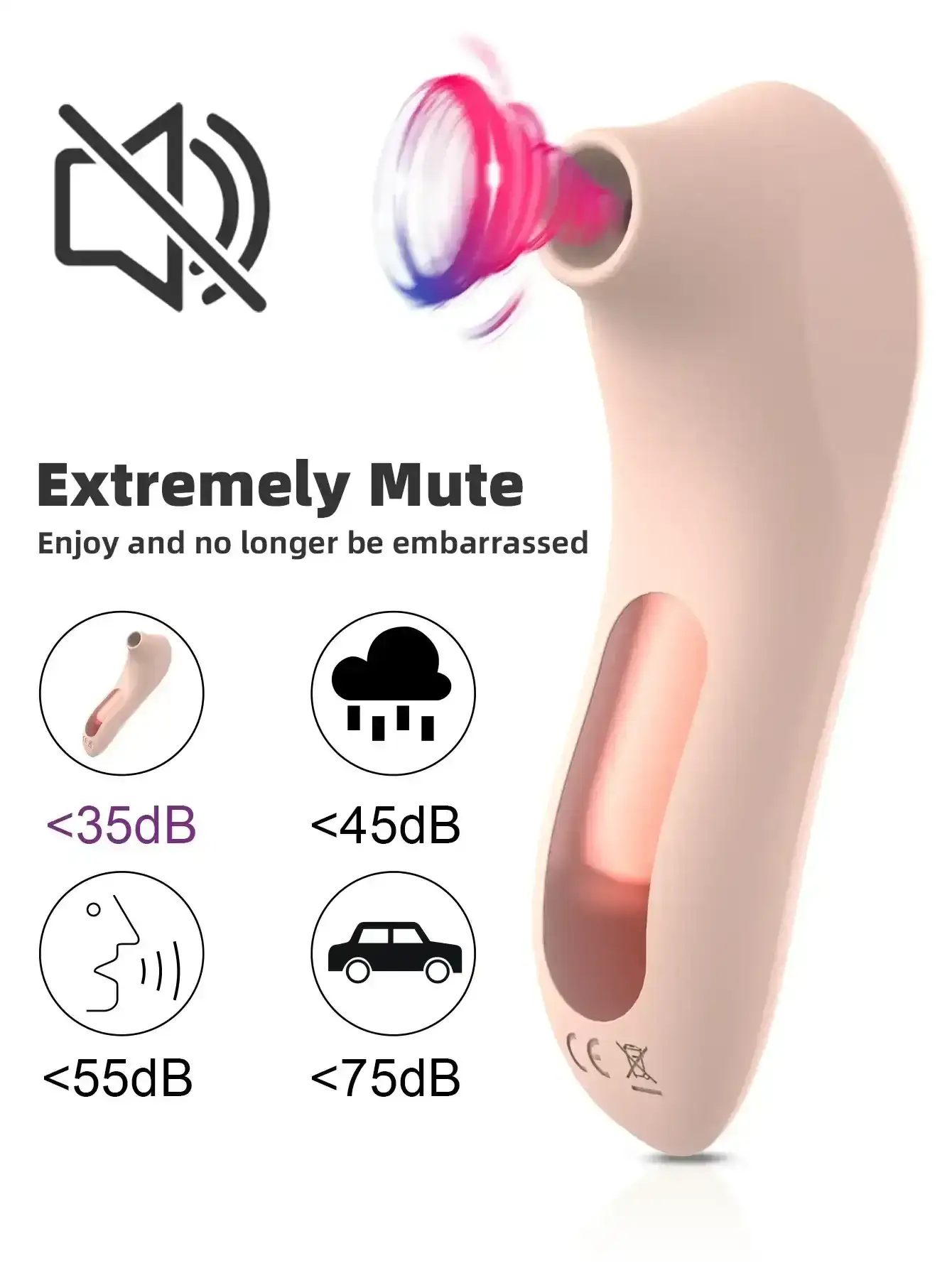 vibrador clitoriano recargable silencioso