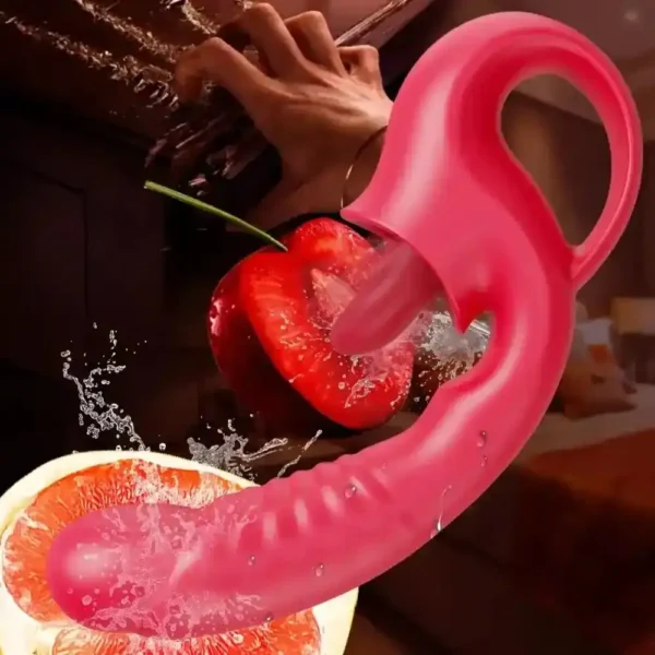 vibrador clítoris lengua simulación