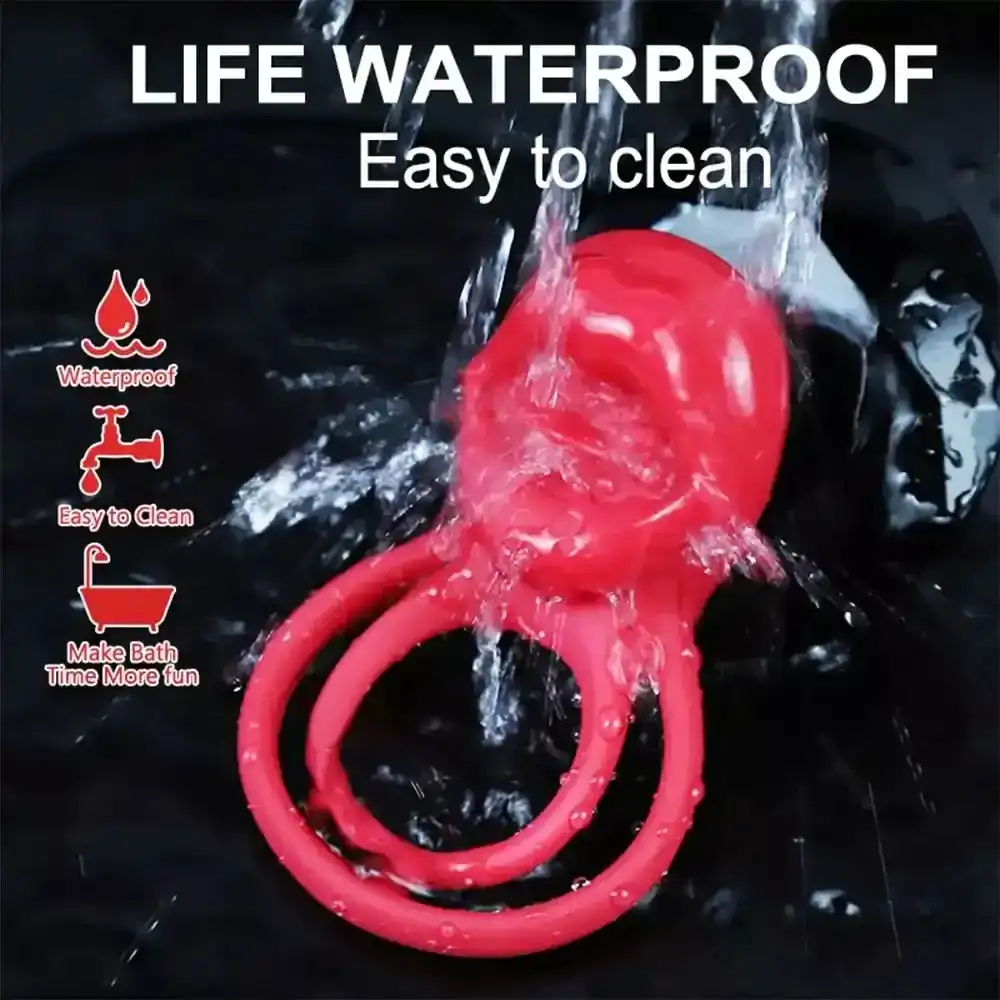 vibrador de pareja rosa recargable impermeable