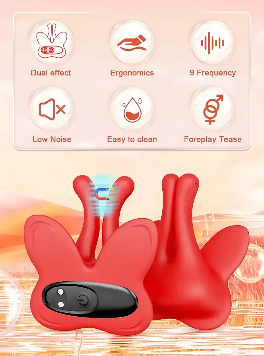 vibrador de pecho con modos personalizados