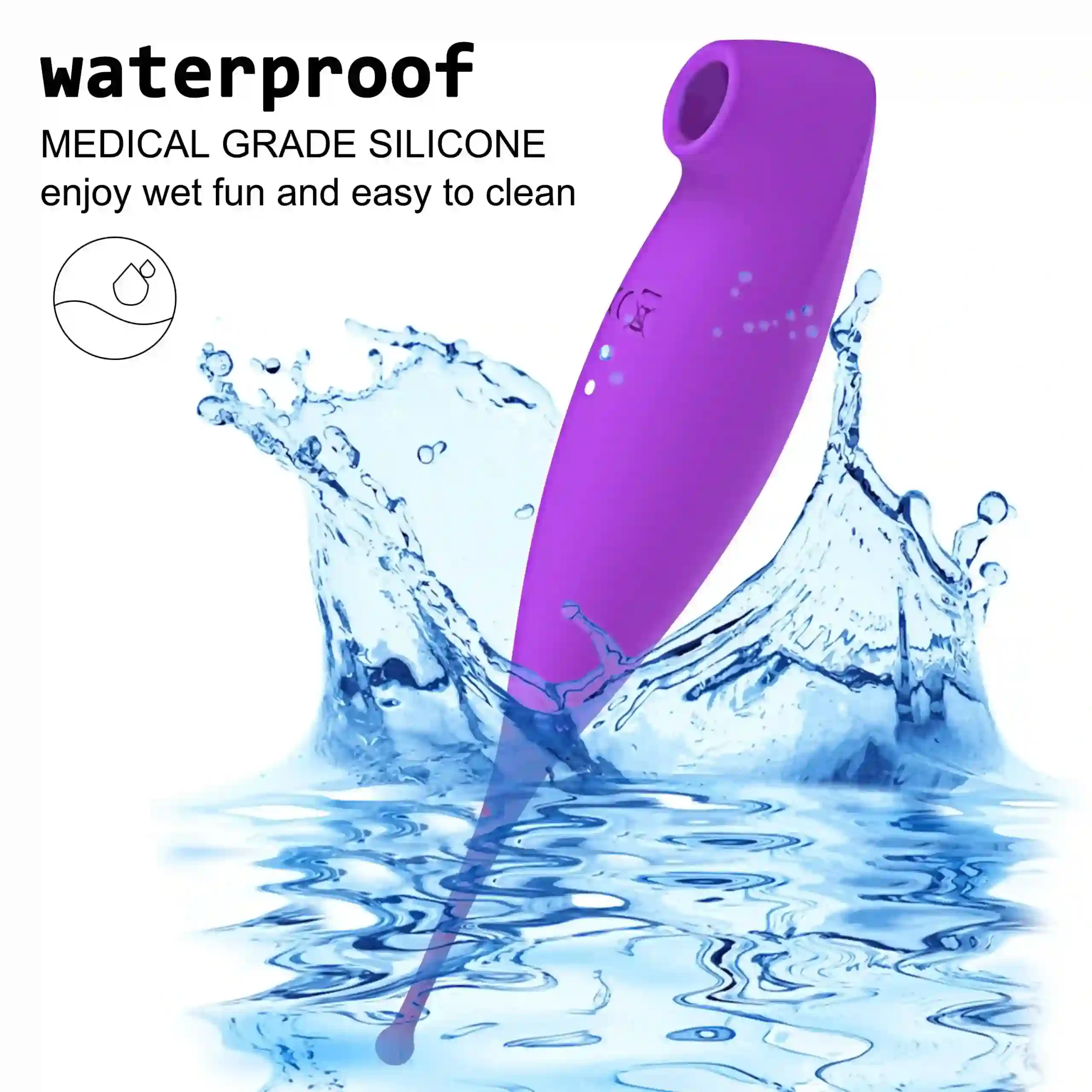 vibrador de silicona medica y abs
