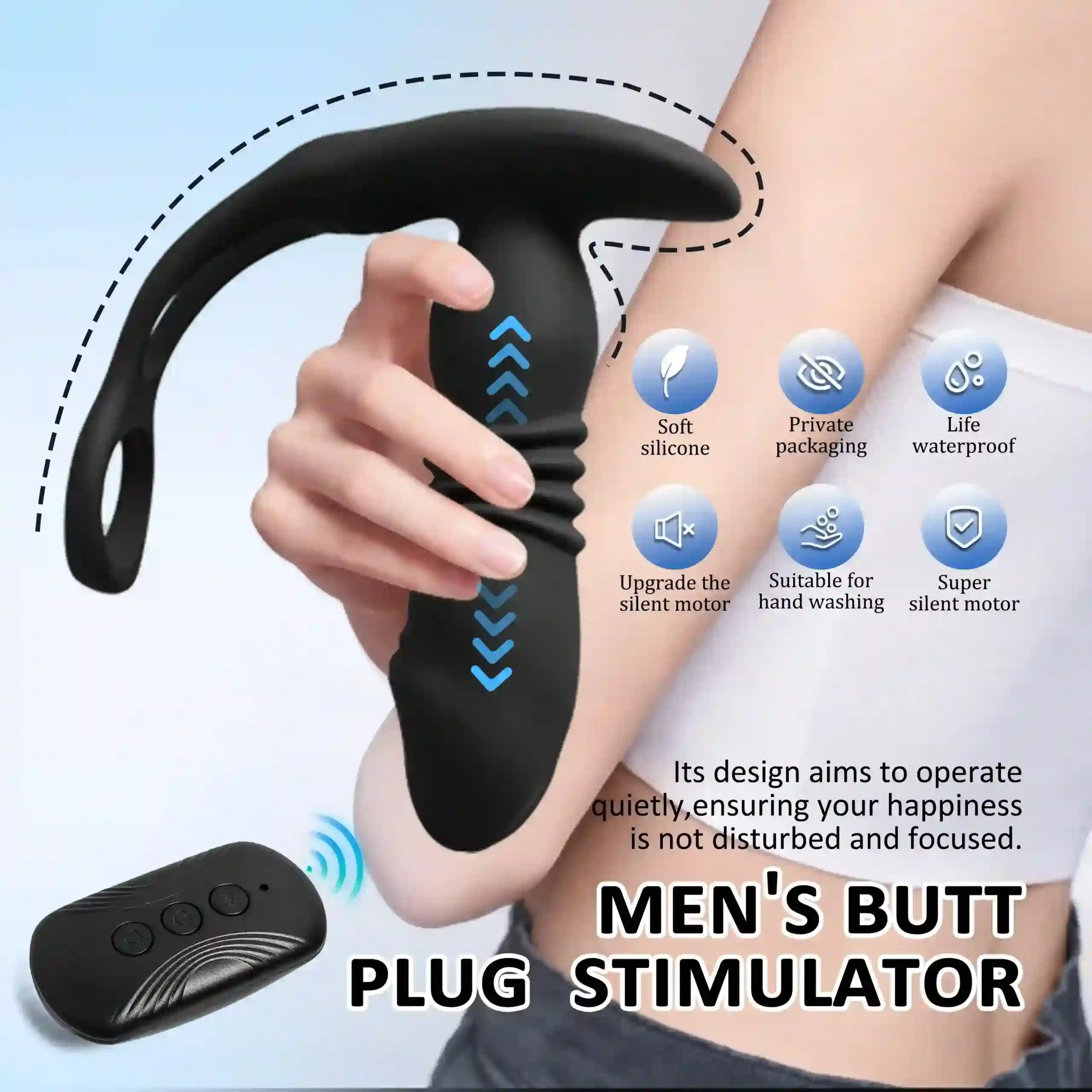vibrador de silicona seguro para el cuerpo