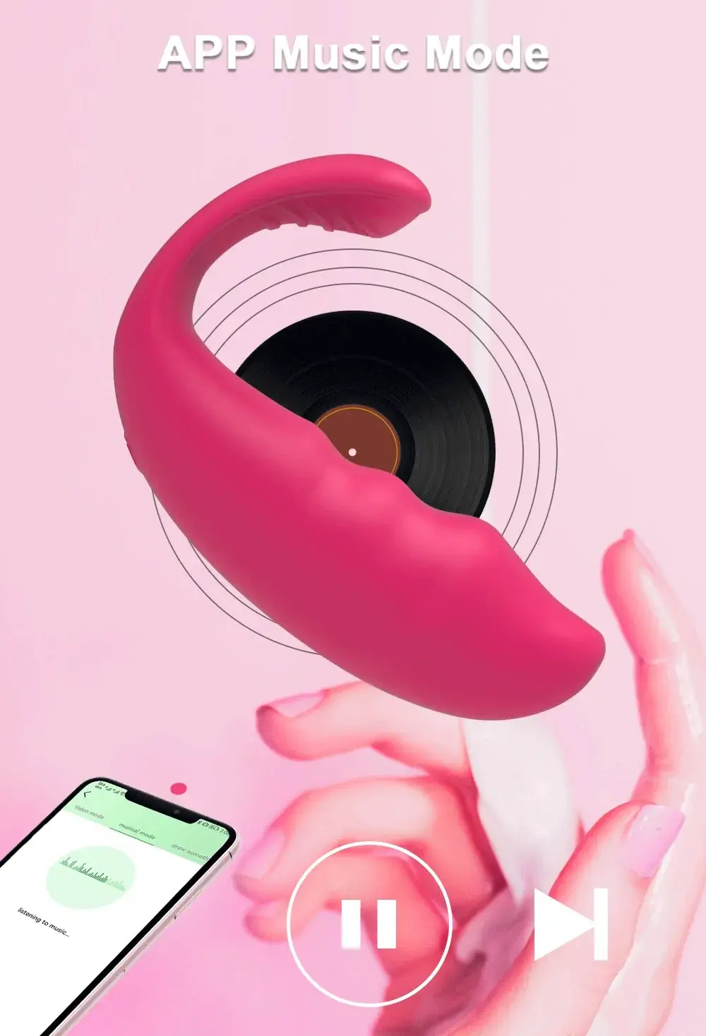 vibrador discreto silicona suave sin cables