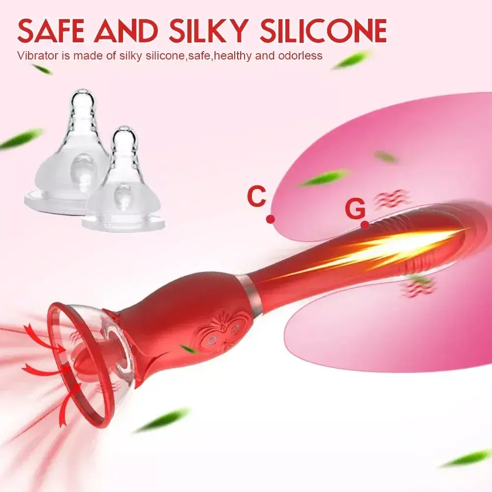 vibrador doble estimulacion lengua succionadora