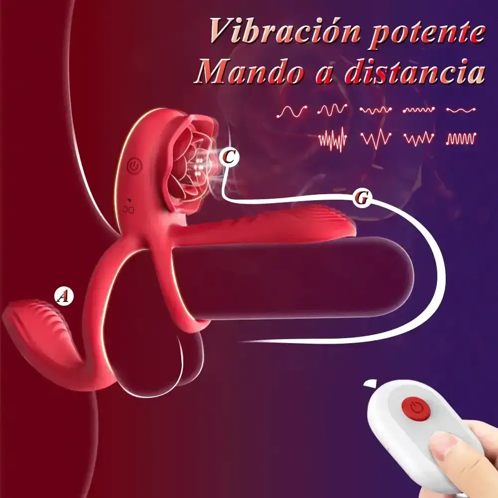 vibrador dual con 10 modos vibratorios