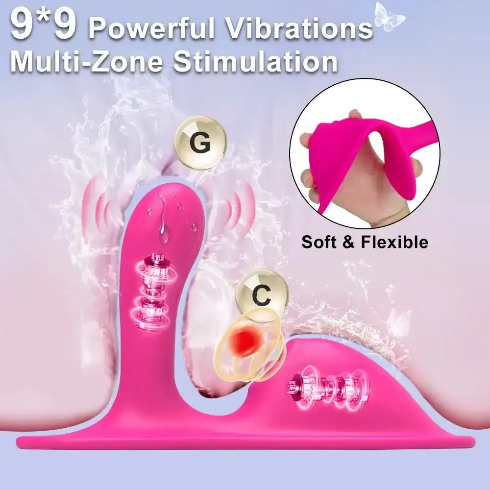 vibrador ergonomico para estimulacion dual