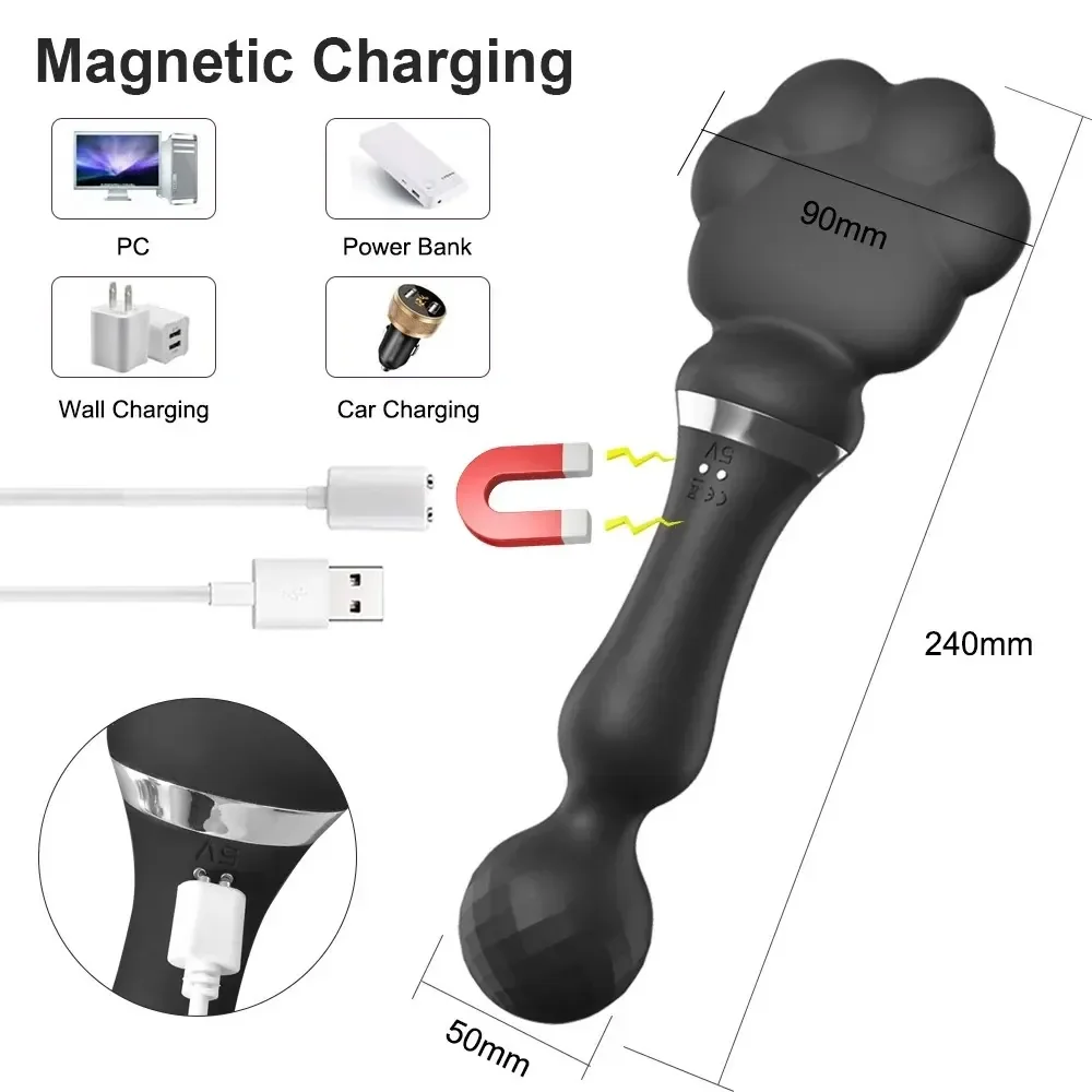 vibrador erótico forma de pata gato
