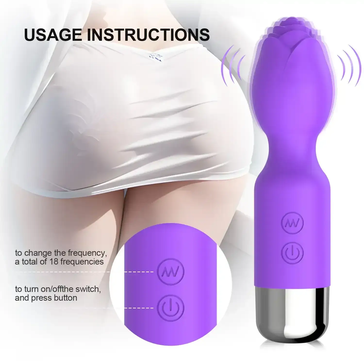 vibrador femenino 10 velocidades potentes
